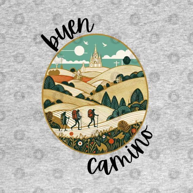 Buen Camino! El Camino de Santiago de Compostela - The Way of Saint James - Peregrino Pilgrim - Camino Frances Ingles Primitivo Shirt, Hoodie, Mug, Tote, Souvenir, etc by cloudhiker